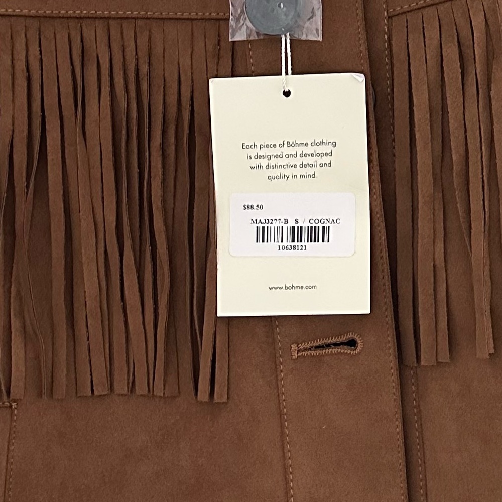 Suede fringe jacket
